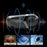 Bluetooth 5.3 Wireless Motorcycle Helmet Headset Hands-free Call Phone Motorcycle Waterproof Earphone Music Player Moto Helmet