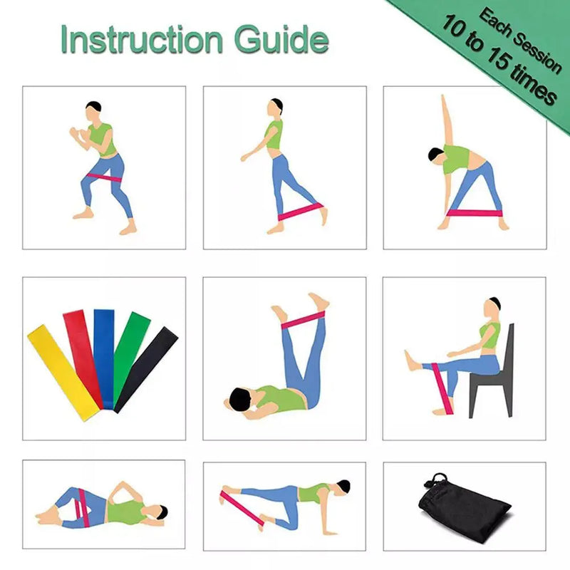 Fitness Workout Equipment Rubber Resistance Bands