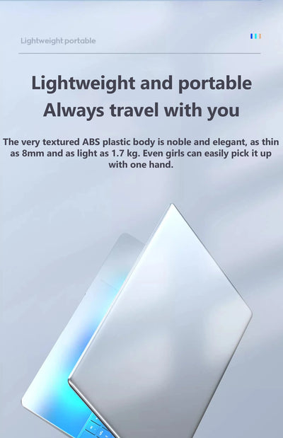 Laptop 15.6 Inch IPS Screen 16GB RAM Intel 11th N5095 Business Netbook Windows 10 11 Pro Gaming Office Notebook Pc Portable