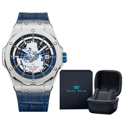 WM Watch High Quality End Luxury Men Watches reloj hombre Business Automatic Mechanical Welly Merck Wrist Watches For Man WM124