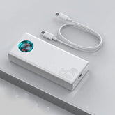 Baseus Power Bank 30000mAh 65W PD3.0 Quick Charging 3.0 FCP SCP Portable External For iPhone 14 12 13 Laptop Tablet Power bank