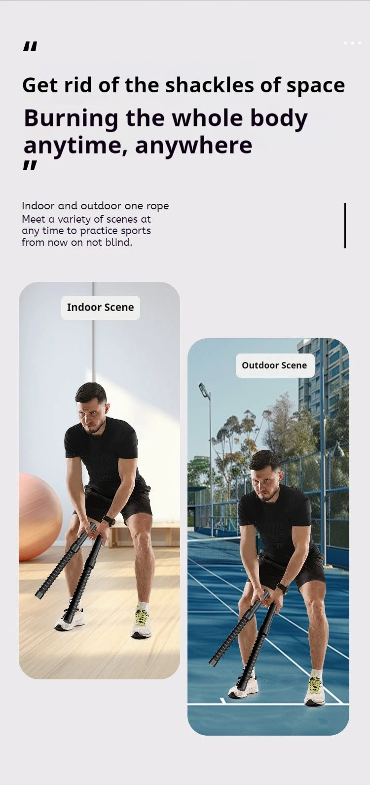 Gym equipment Swinging rope fitness fitness training rope steel thick rope muscle rope strength training Fitness Equipment