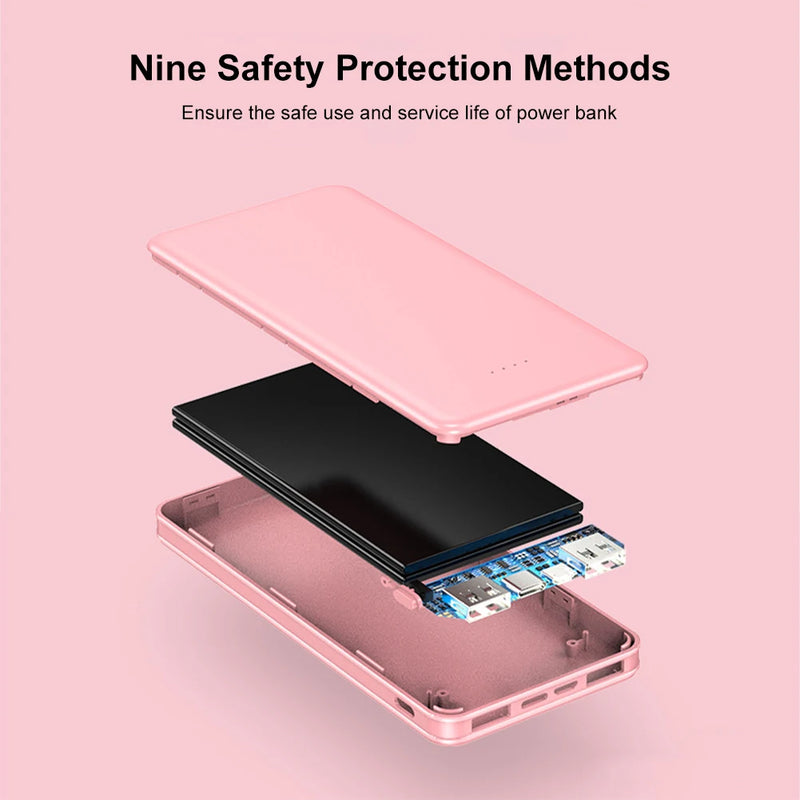 Powerful Power Bank 10000mAh 20000mAh 5V2A Power Bank External Battery Pack for Heating Vest Jackets Scarves Socks Gloves