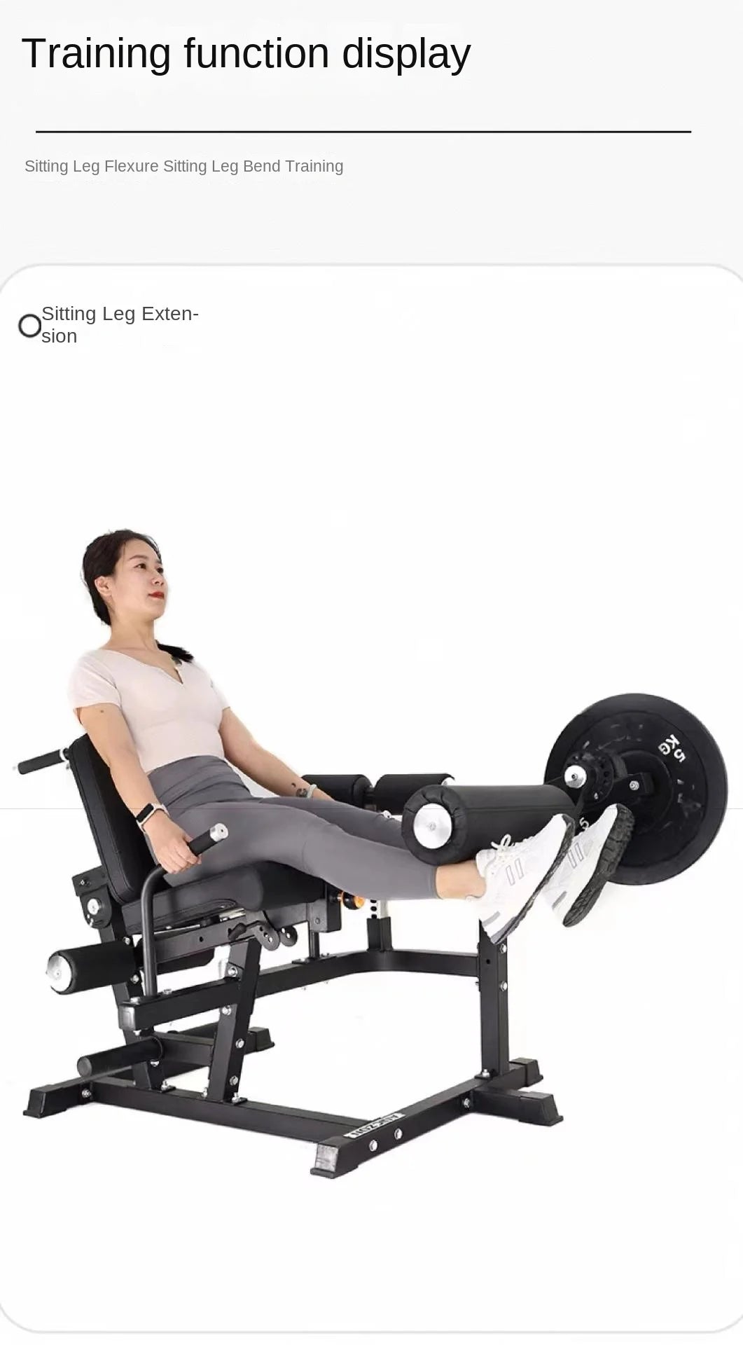 Multi-functional leg, waist & ab gym training bench.