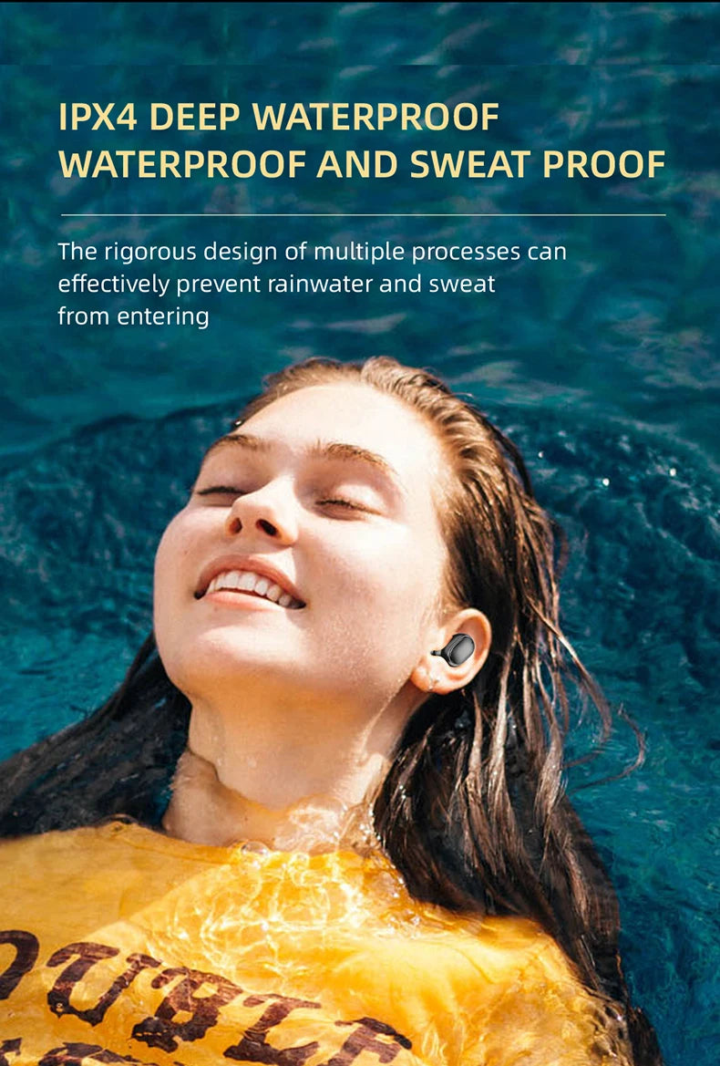 TWS Wireless Headphones Stereo HiFi Earpiece With Microphone Bluetooth Earphone Noise Cancle Earbuds For Xiaomi Samsung Phone