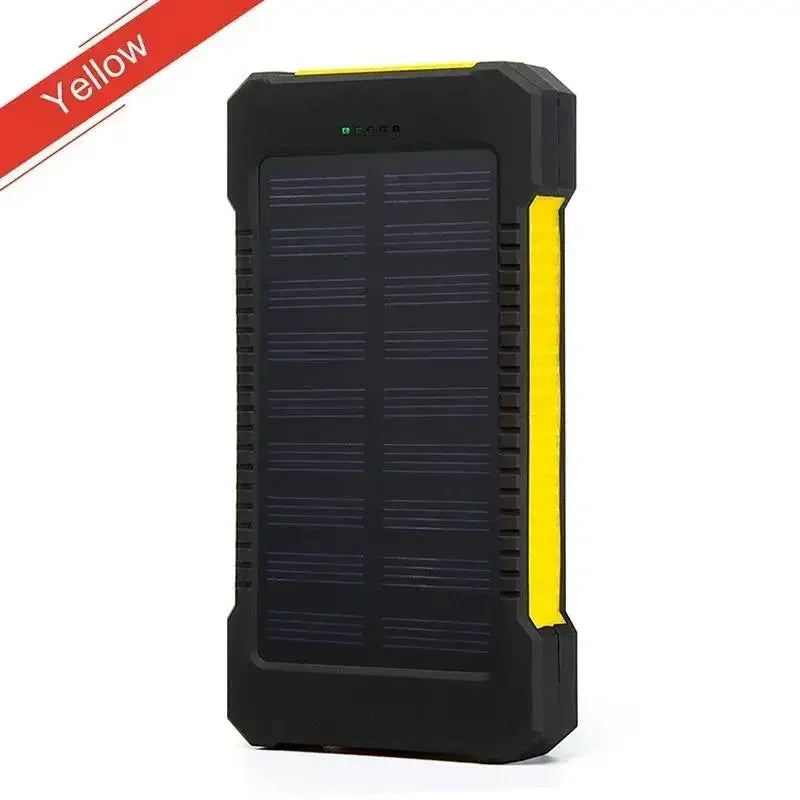Solar Power Bank 10000mah Portable Waterproof External Battery Powerbank 20000 mah Phone Charger LED PoverBank For iphone huawei